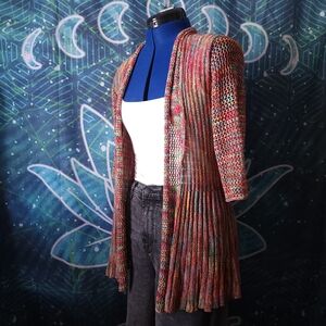 Nicole Sabbattini Fairycore Rainbow Knit Cardigan S